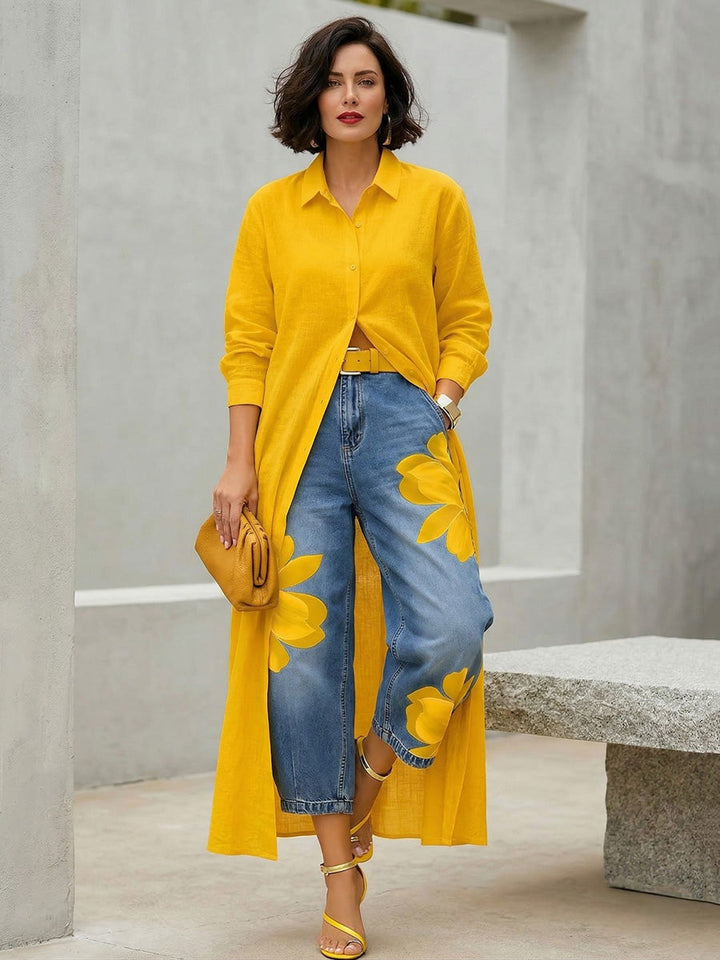 Abrilina | Pantalón Pétalos Modernos