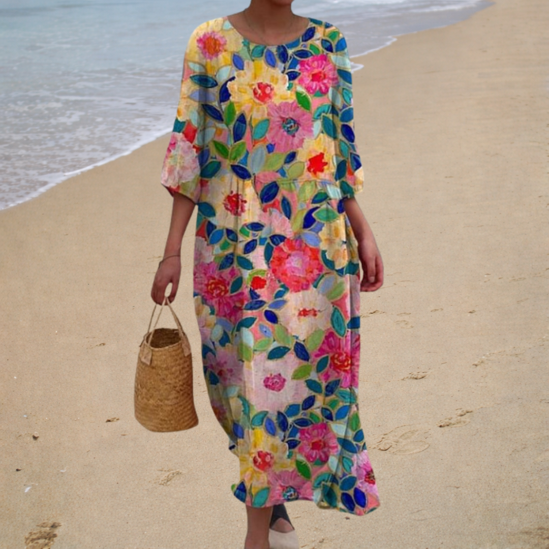 Leocadia | Vestido Floral Expresivo
