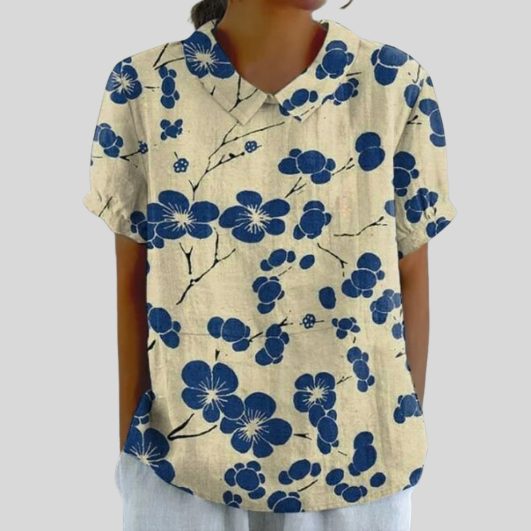 Elviraza | Blusa Flores de Porcelana