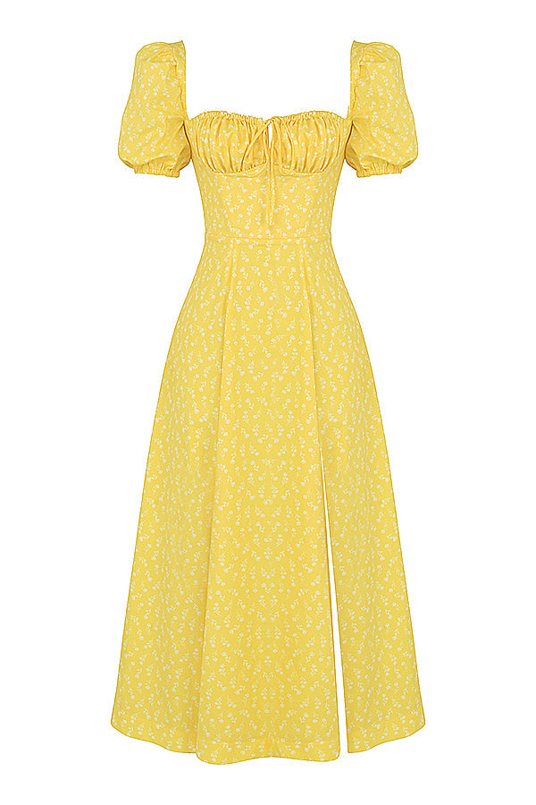 Lucía | Vestido Escote Fruncido