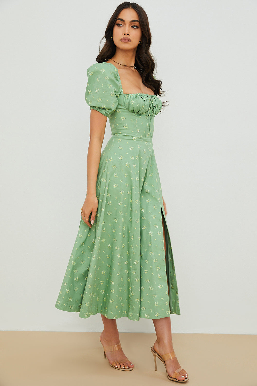 Lucía | Vestido Escote Fruncido