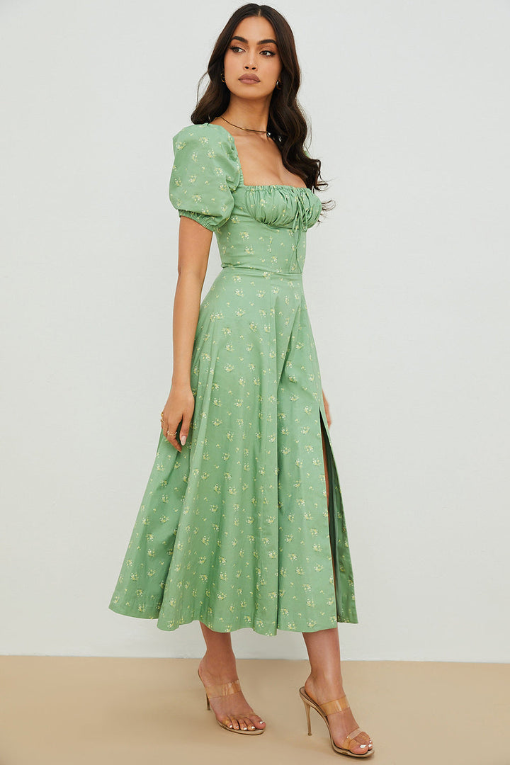 Lucía | Vestido Escote Fruncido