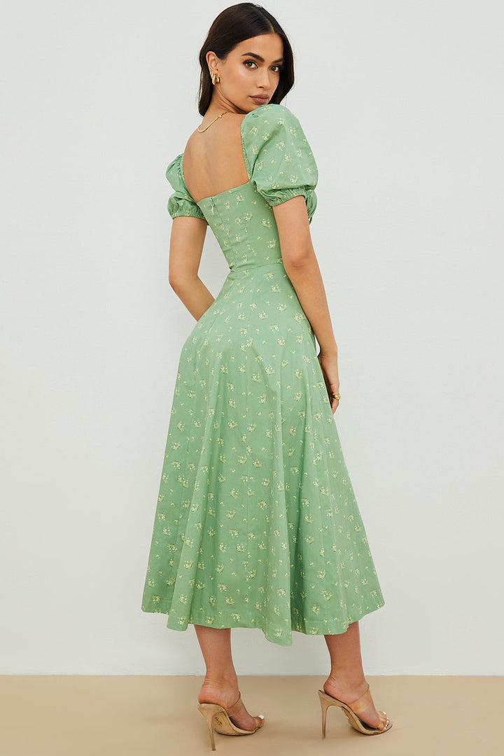 Lucía | Vestido Escote Fruncido