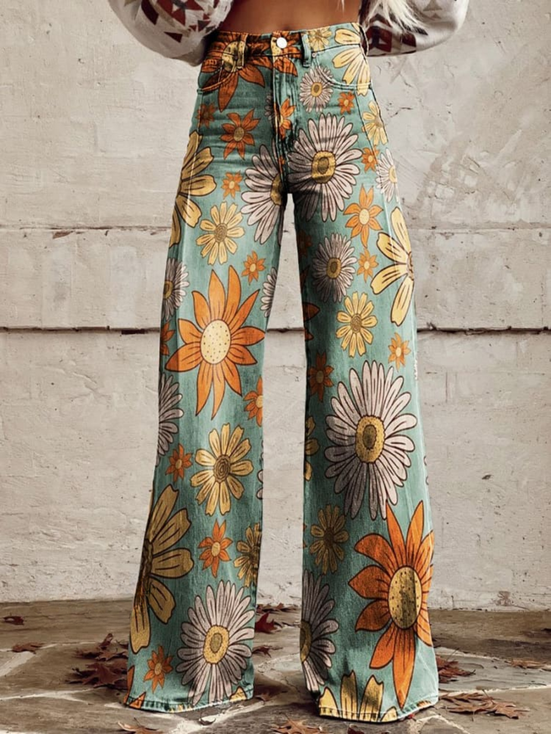 Zahara | Pantalón Flores del Campo