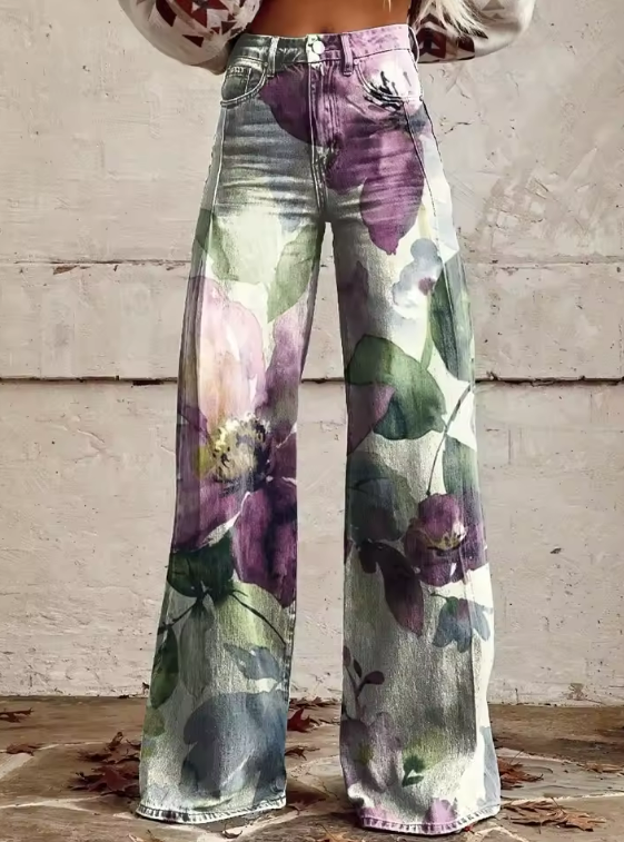 Bernarda | Pantalón Jardín de Acuarela