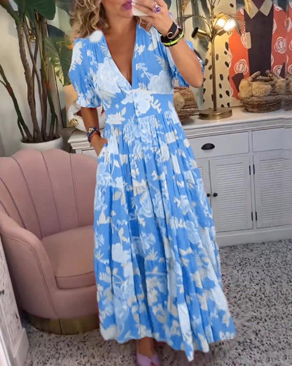 Renata | Vestido Flores Vibrantes