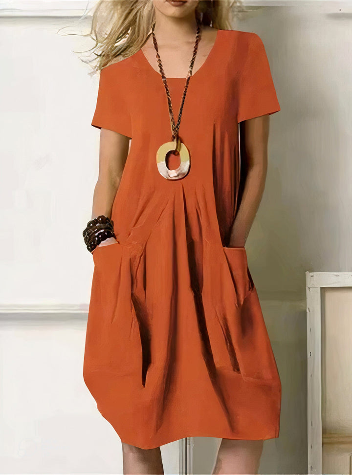 Alicia | Vestido Drapeado Amplio