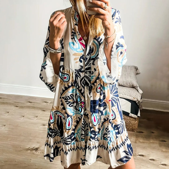 Elvira| Vestido Estampado Boho