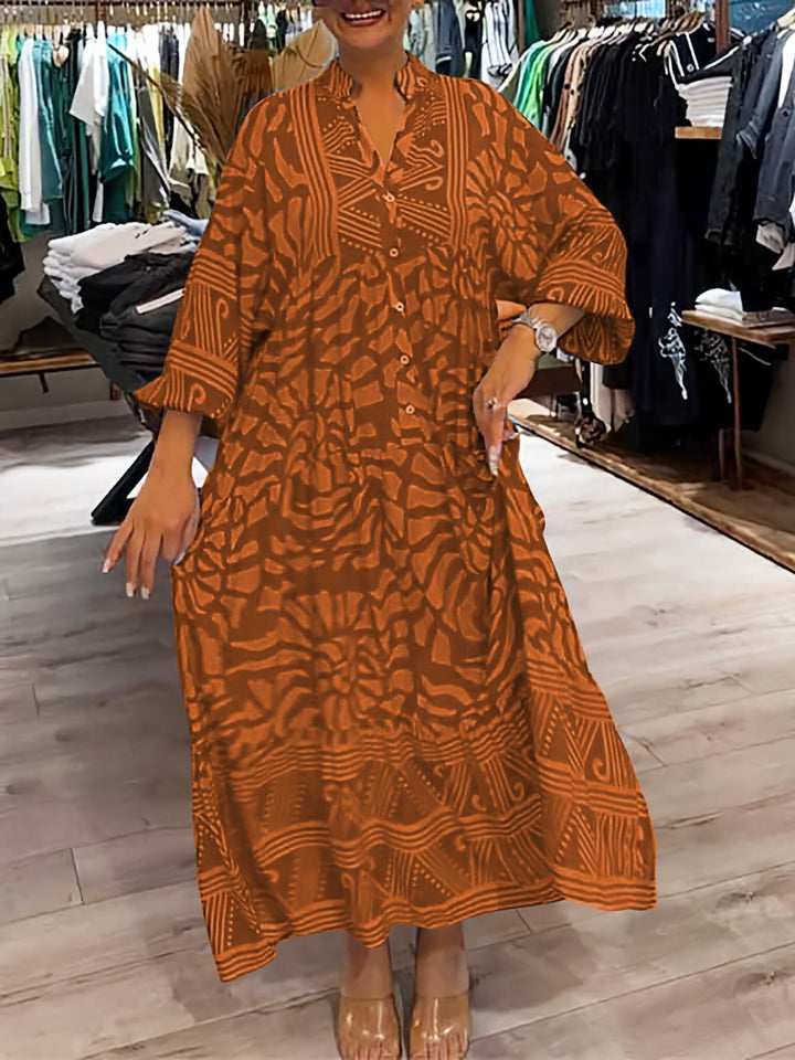 Yaretzi | Vestido Motivos Tropicales