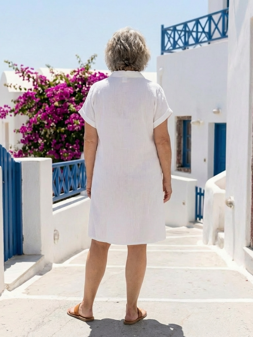 Luzia | Vestido Botonadura Veraniega