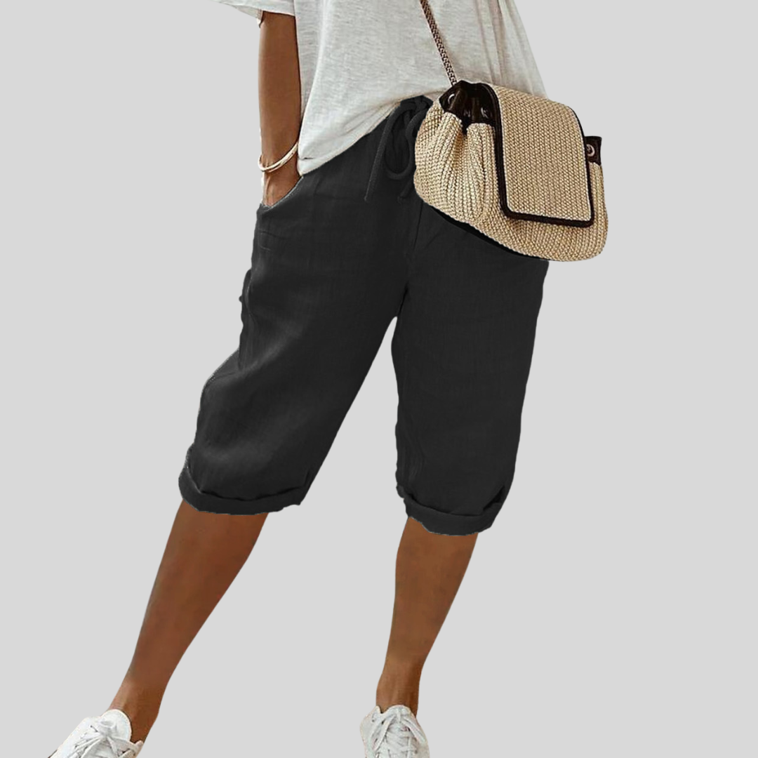 Leodegaria | Pantalón Capri Relajado