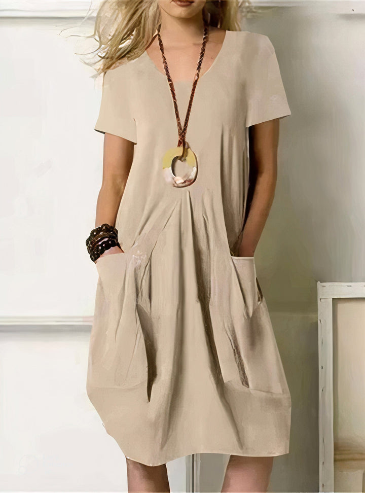 Alicia | Vestido Drapeado Amplio