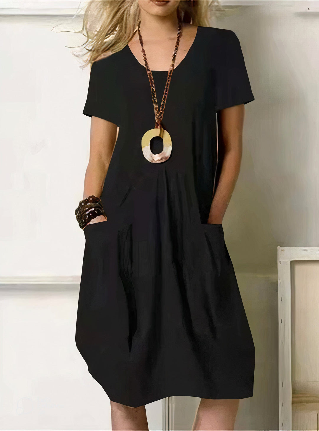 Alicia | Vestido Drapeado Amplio