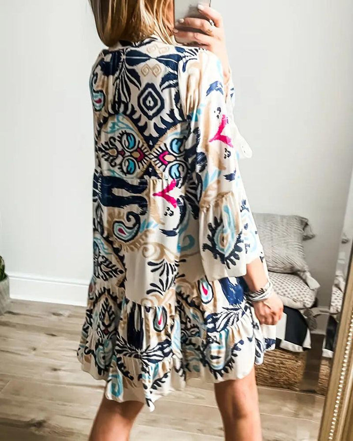 Elvira| Vestido Estampado Boho