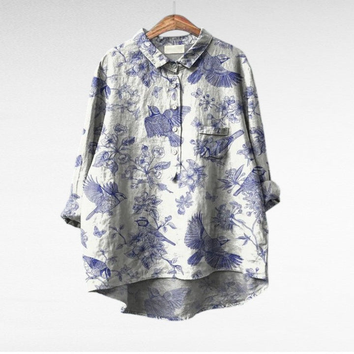 Benigna | Blusa Floral Sofisticada