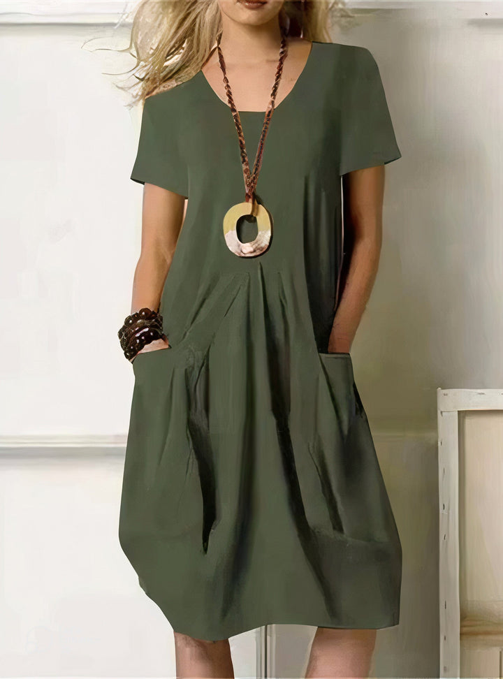 Alicia | Vestido Drapeado Amplio
