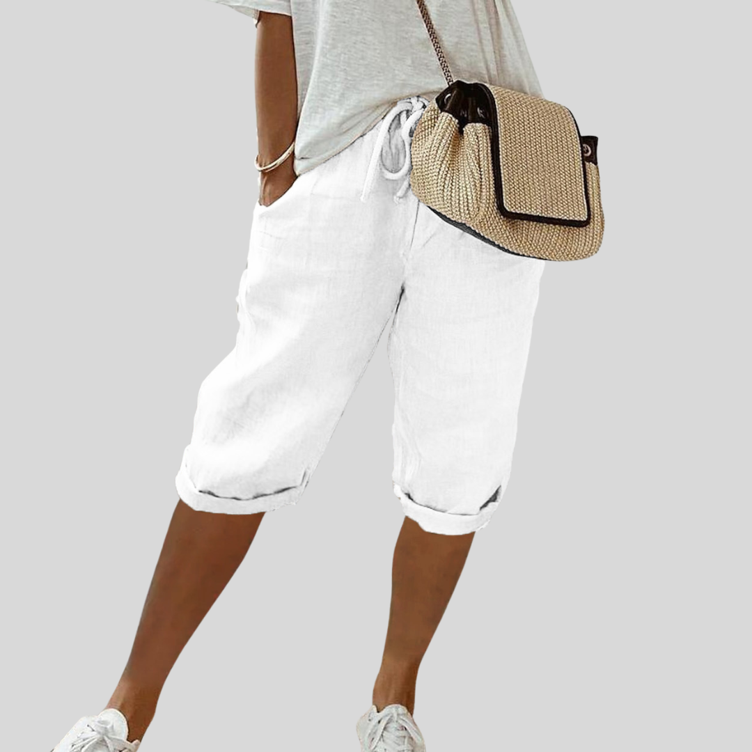 Leodegaria | Pantalón Capri Relajado