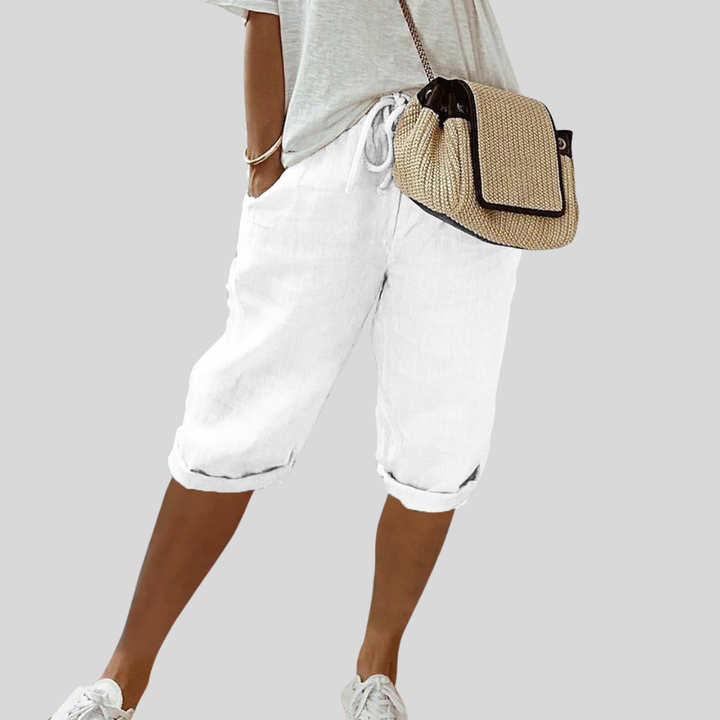 Leodegaria | Pantalón Capri Relajado