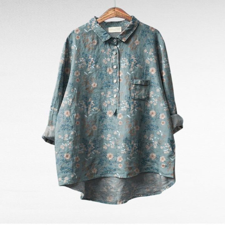 Benigna | Blusa Floral Sofisticada