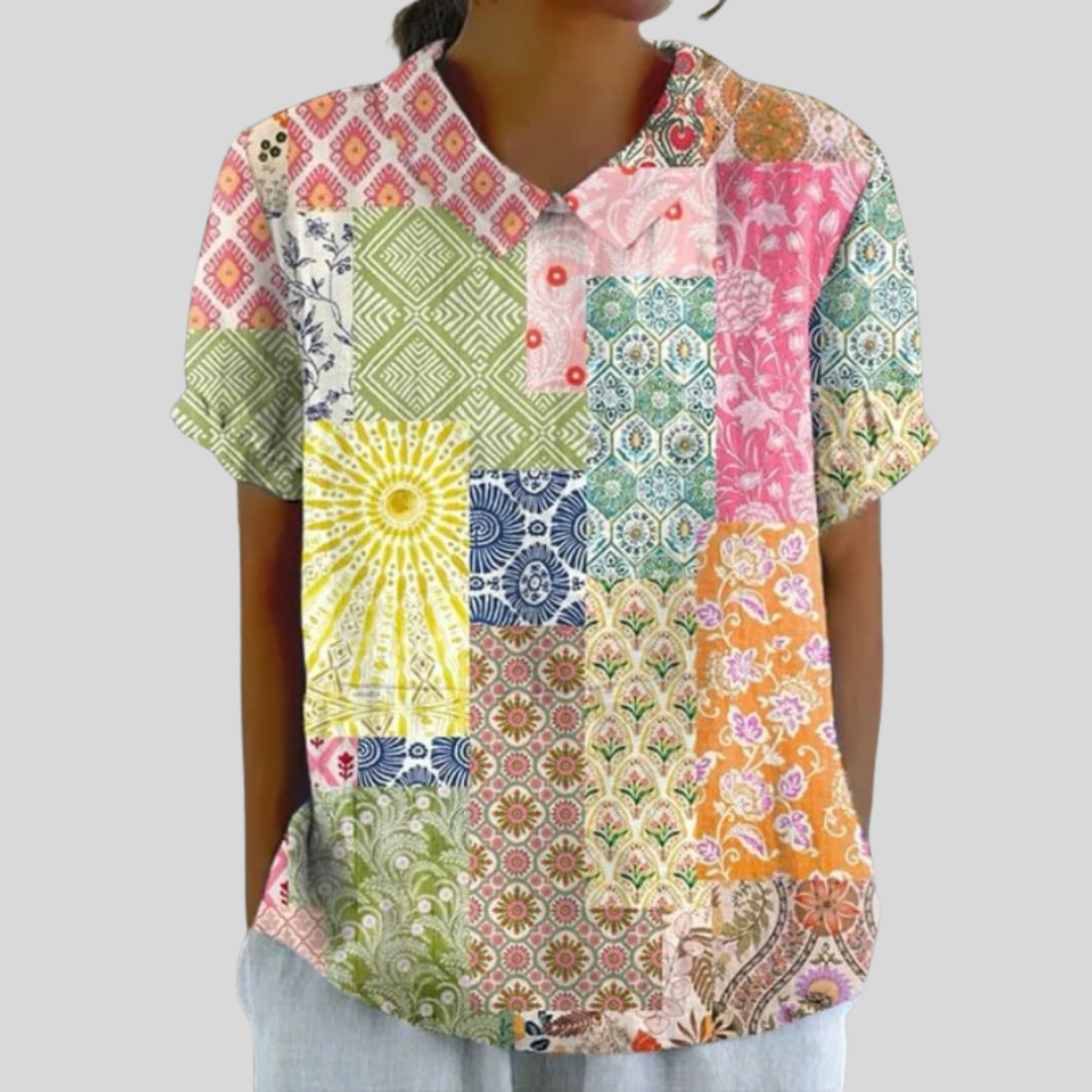 Ermesilda | Blusa Mosaico Artesanal