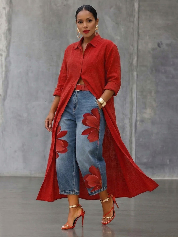 Abrilina | Pantalón Pétalos Modernos