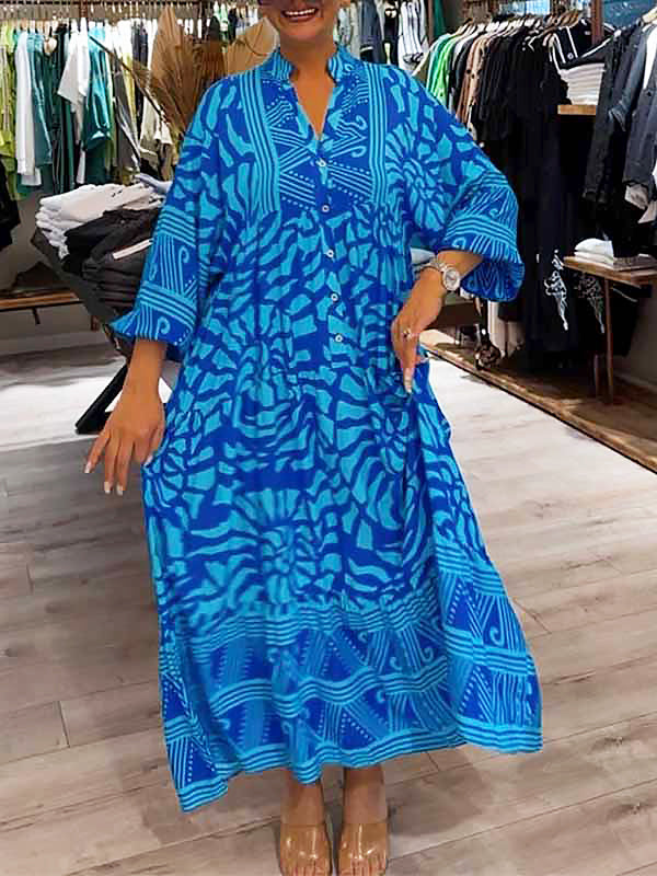 Yaretzi | Vestido Motivos Tropicales