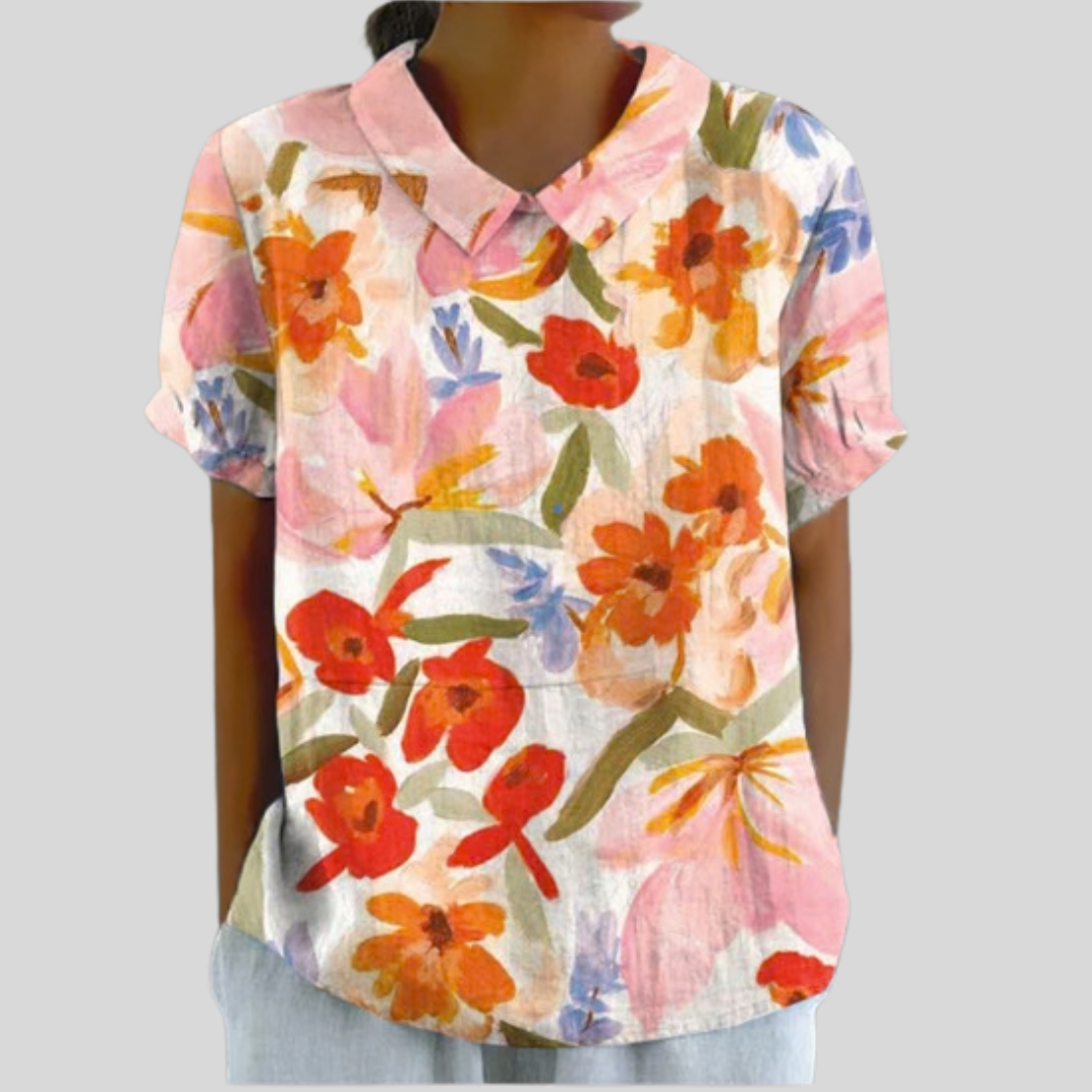 Aldoncia | Blusa Flores de Acuarela