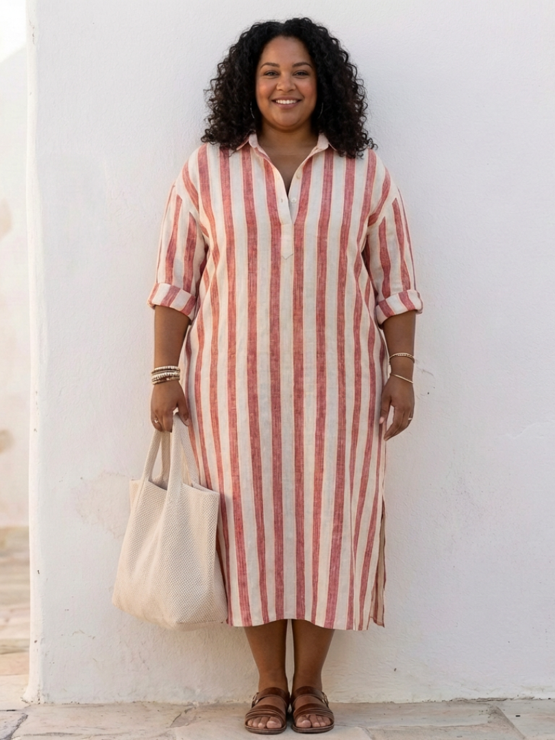 Adara | Vestido Rayas Atemporales
