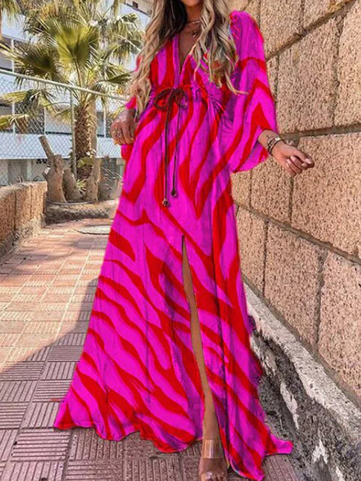Lorenza | Vestido Arcoíris Fluido