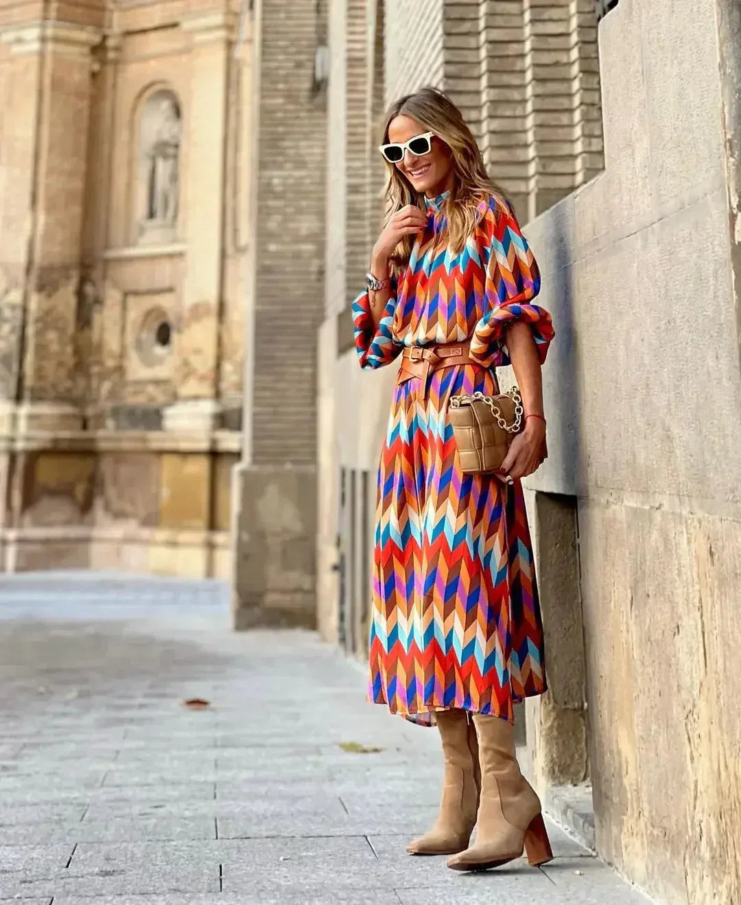 Lidia| Vestido Patrón Vibrante