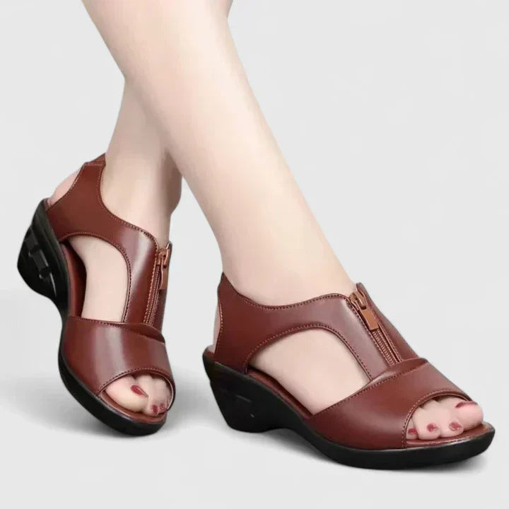 あや | 上品オープントゥパンプス