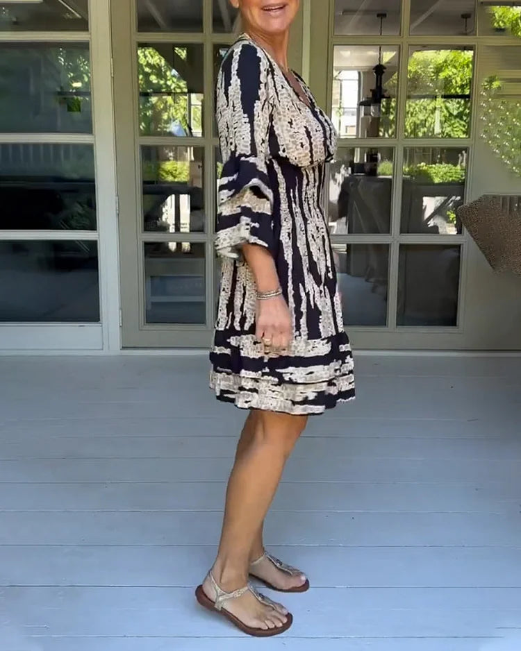 Raquel | Vestido Manga Bordada