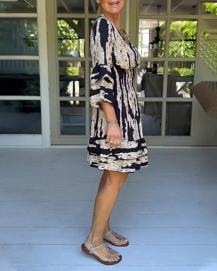 Raquel | Vestido Manga Bordada