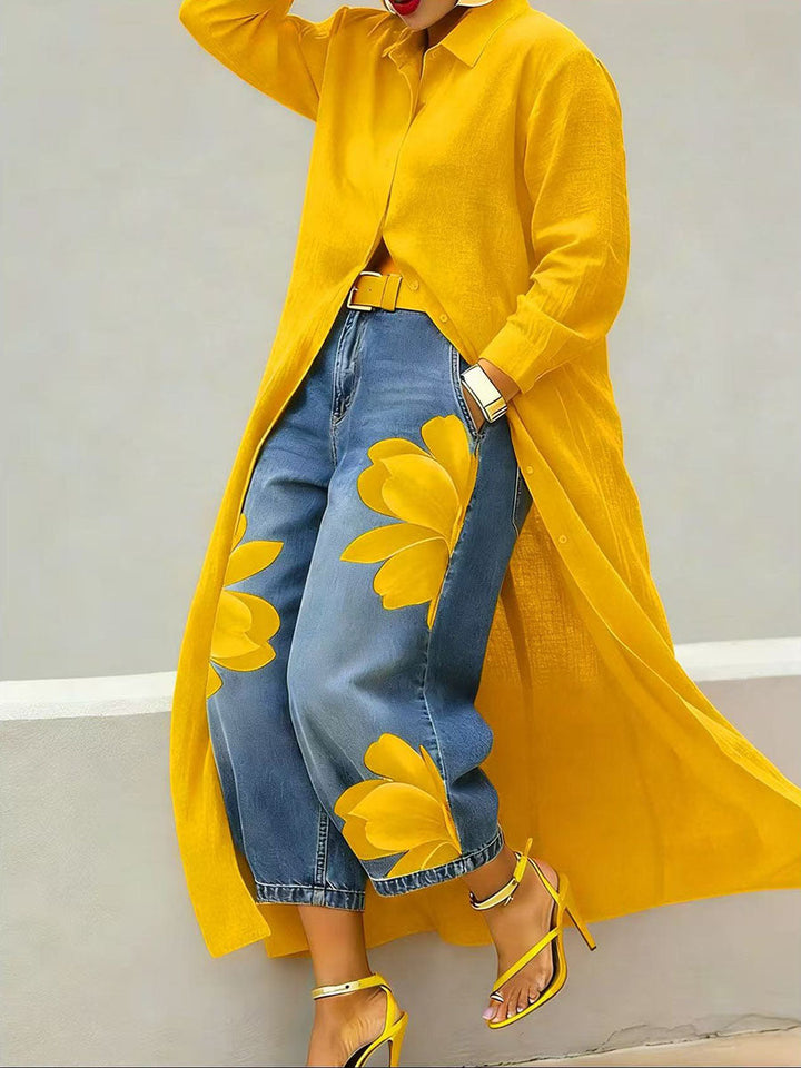 Abrilina | Pantalón Pétalos Modernos