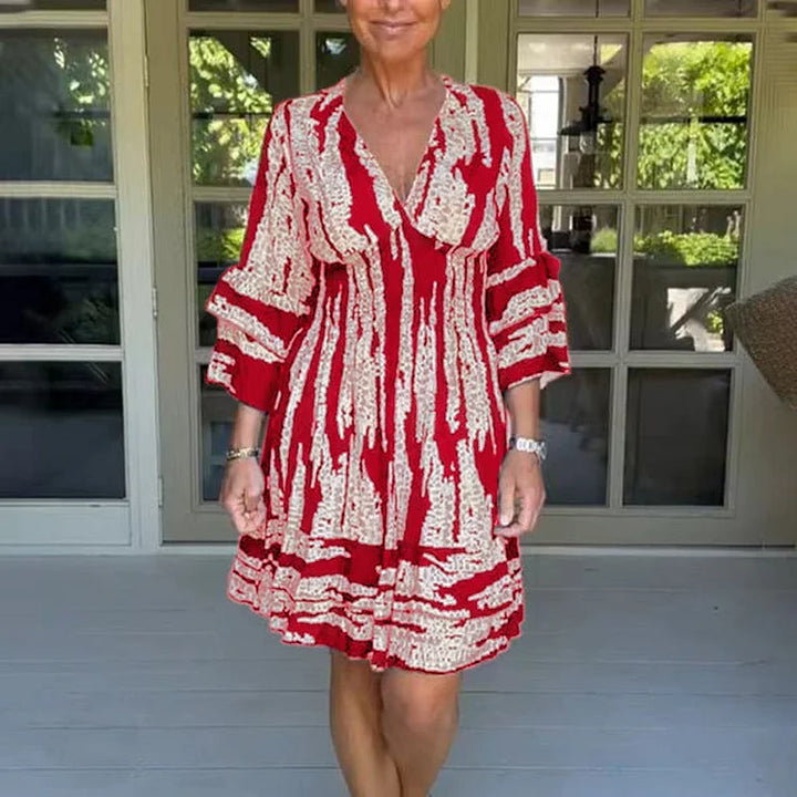 Raquel | Vestido Manga Bordada