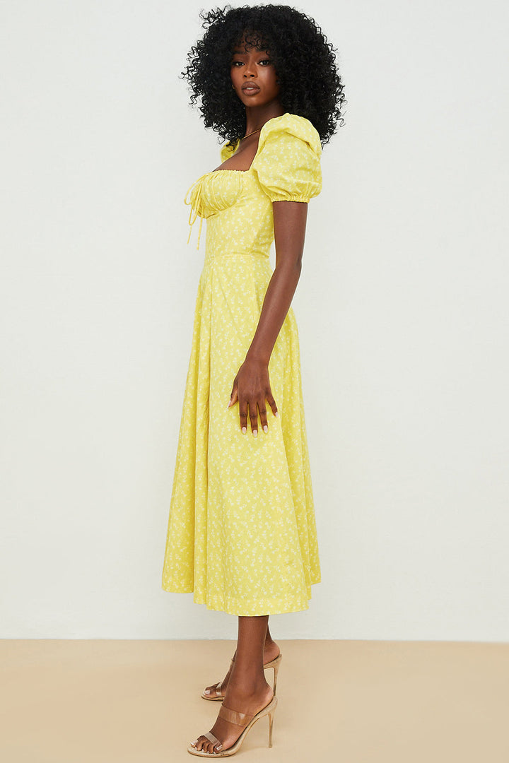 Lucía | Vestido Escote Fruncido
