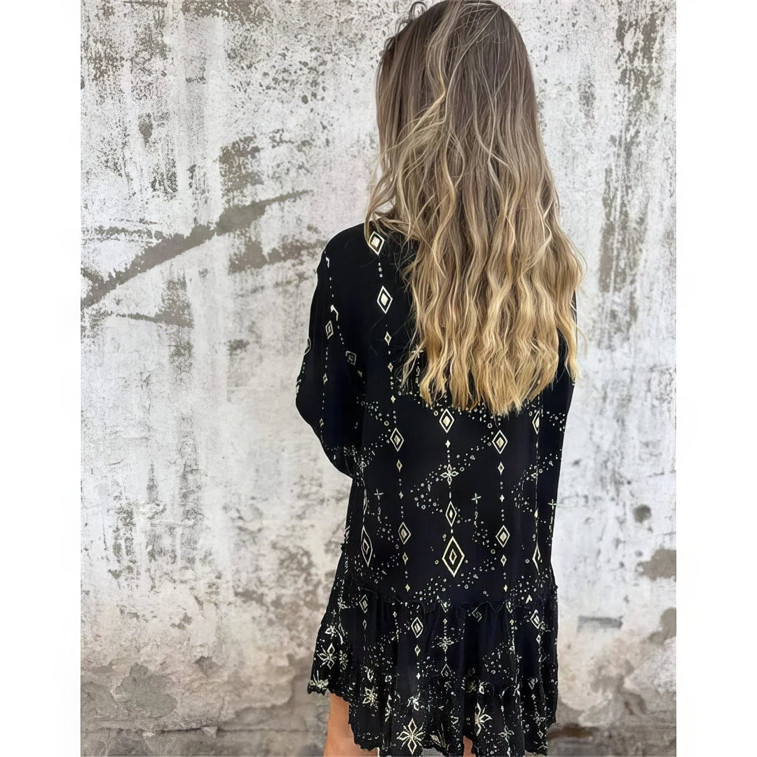 Rosario | Vestido Manga Acampanada