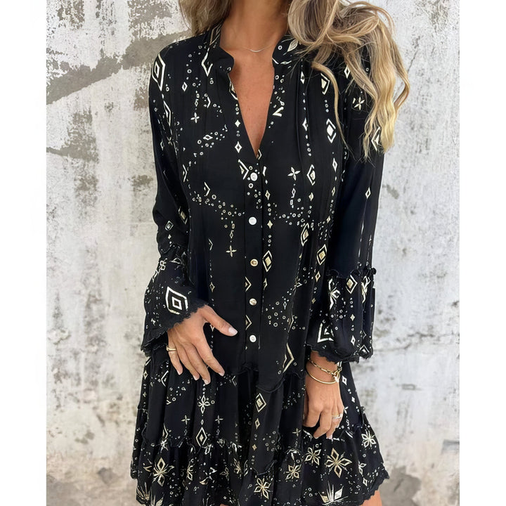 Rosario | Vestido Manga Acampanada